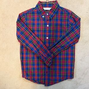 Janie and Jack boys plaid button down